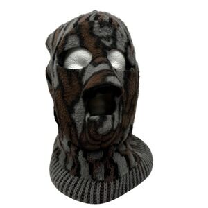 Unique Knitted Balaclava Ski Mask Camo Print Winter Warm Face Cover